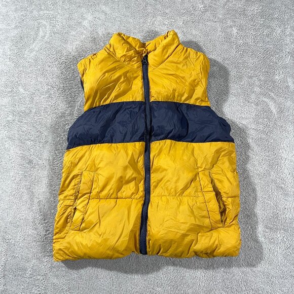 Boys Vest Full Zip Puffer Old Navy Jacket Bubble Outdoor Hike L 10-12 YOUTH - Picture 1 of 10
